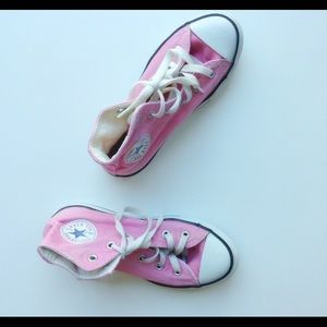 Girls High Top Pink Chucks