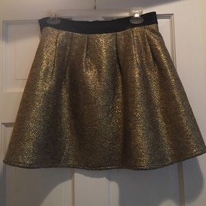 Metallic, gold skirt. New with tags!
