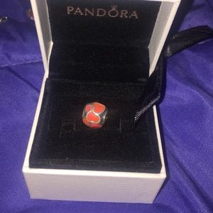 Red heart Pandora charm