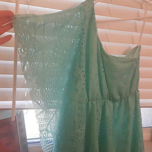 DONATED* Clearout🌞 Aqua Lace Dress - Picture 2 of 2