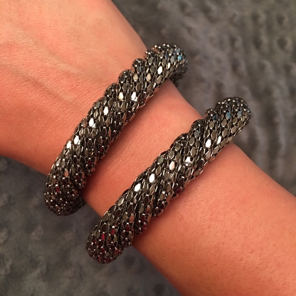 Silver Colored Bangles - Picture 2 of 4