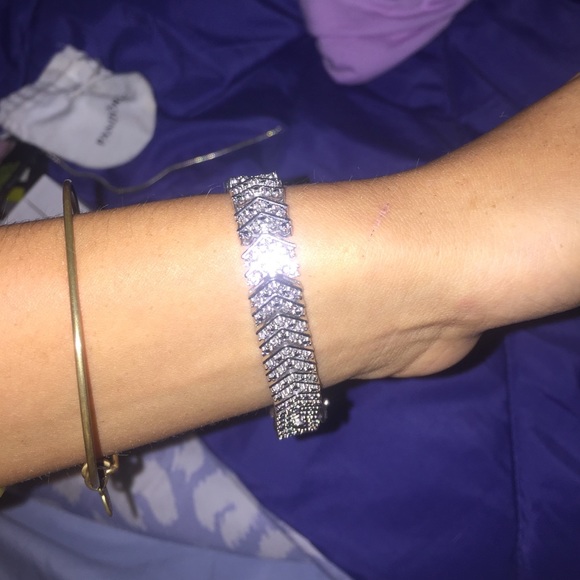 Real silver Diamond Bracelet 100% real silver - Picture 2 of 4