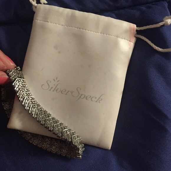 Real silver Diamond Bracelet 100% real silver - Picture 4 of 4