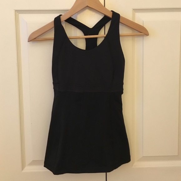 lululemon athletica Tops - LuLu Lemon athletica black racer back tank