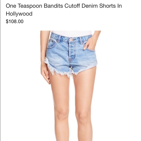 One Teaspoon Bandits Shorts
