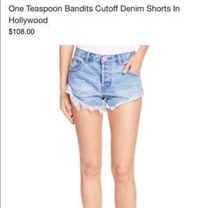 One Teaspoon Bandits Shorts