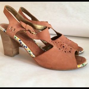 Anthropologie Suede Sandal Size 7 1/2