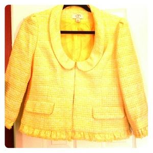Ann Taylor Loft Jacket in cannery yellow