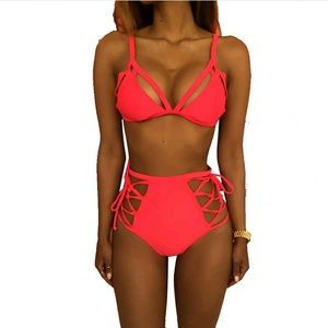 Sexy pink bikini