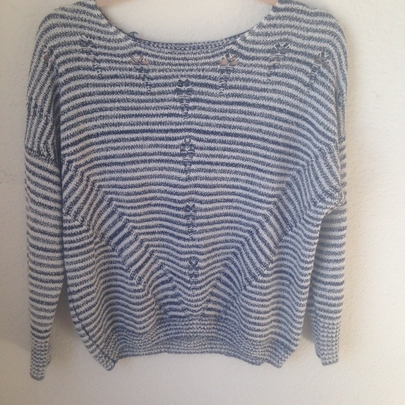 Oversized striped sweater