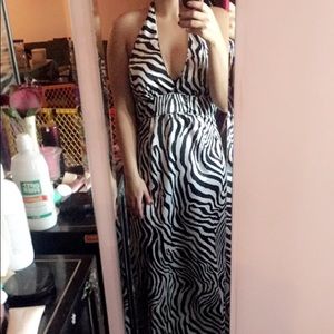 Zebra print dress
