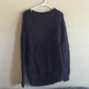 BNWT Express scoop neck fluffy sweater