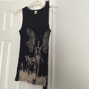 Black grunge tank