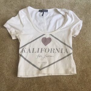 Kendall & Kylie Kalifornia crop top size xsmall