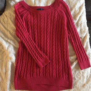 American Eagle 3/4 sleeve cable knit sweater