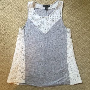 J. Crew eyelet detail tank top