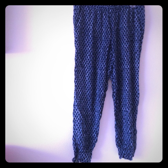 Blue cotton pants