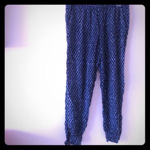 Blue cotton pants