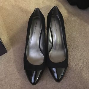 Worn one black heels
