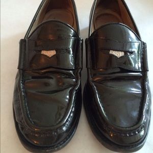 GUCCI Loafers, Vintage, Black Patent Leather