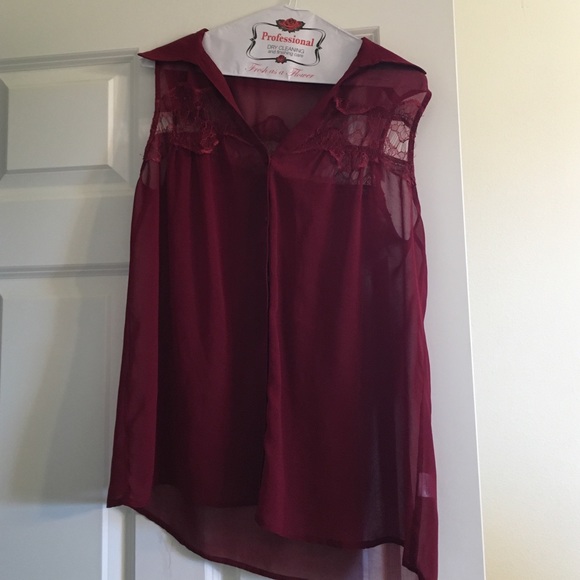 Sheer Button Down Tank - Picture 1 of 2