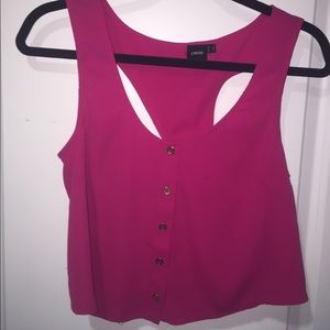 Pink Asos cropped top