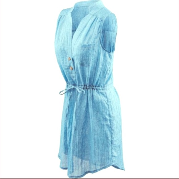 ✨Chambray Shirtdress/Swim Cover✨