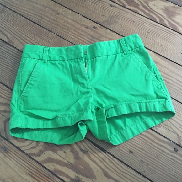 J. Crew Pants - Jelly green chino shorts