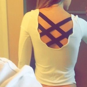 White crop top