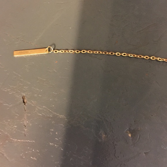 Jewelry Gold Bar Drop Down Necklace Poshmark