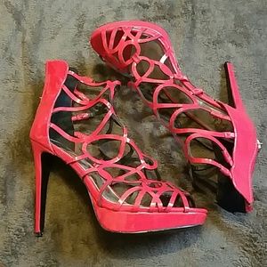 Red High Heeled Shoes