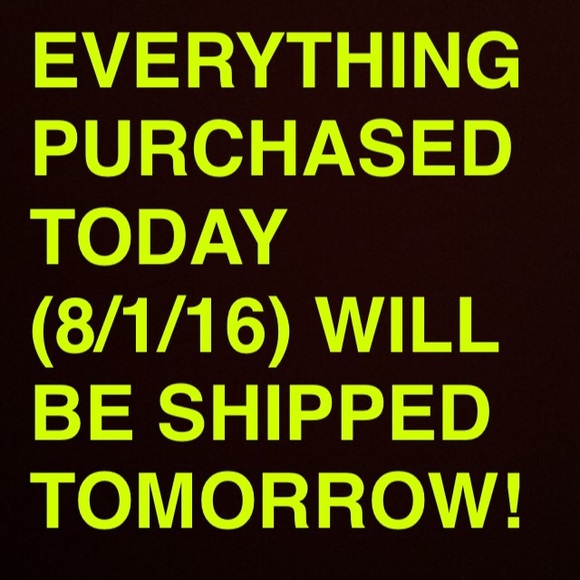 Shipment tomorrow!