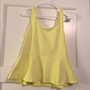 Express peplum tank top