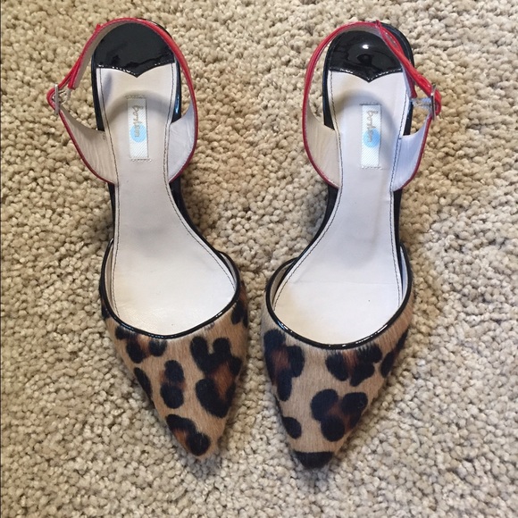 Near Perfect leopard and patent leather heels