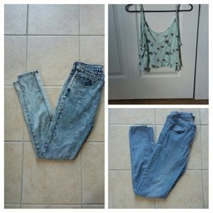 High waisted Pants and Crop Top bundle