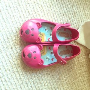 Mini Melissa Bear shoes.