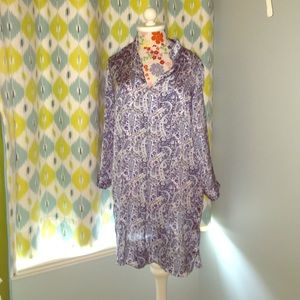 Blue paisley dress