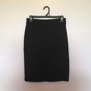 Black pencil skirt