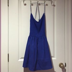 Blue open back Tobi dress