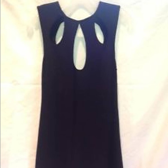 Black dress with cutouts