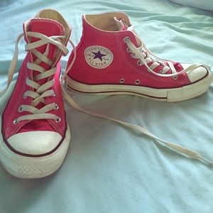 Pink Converse High Tops