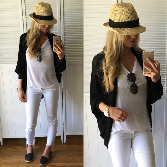 Last Item• Black Loose Knit Open Cardi - Picture 4 of 4