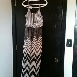 Black and white summer dress