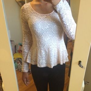 Light pink lace shirt