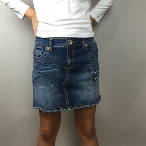 Justice Jeans Denim Skirt Skort 12