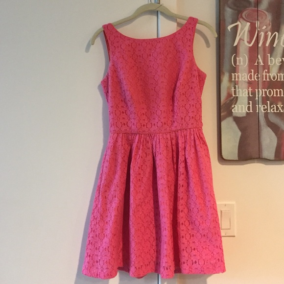 Lilly Pulizter Pink Lace Dress