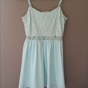 Light blue lace dress
