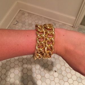 Gold chain bracelet