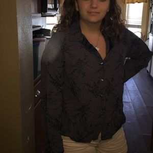 Button down super cute! Gray