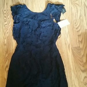 Lace Navy Dress
